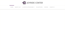 Tablet Screenshot of joyridecenter.org